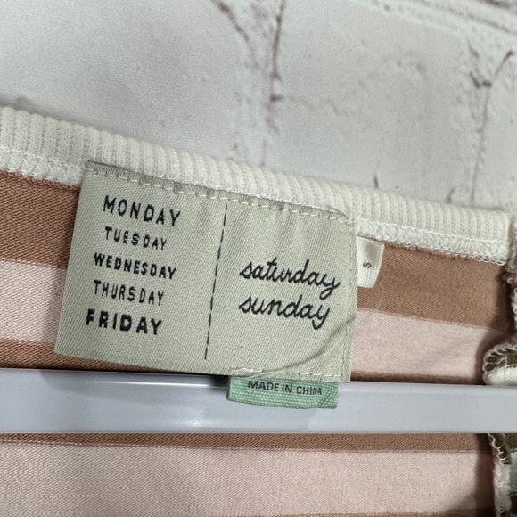 Saturday Sunday‎ by Anthropologie multi color striped cotton max dress sz S - Picture 2 of 5